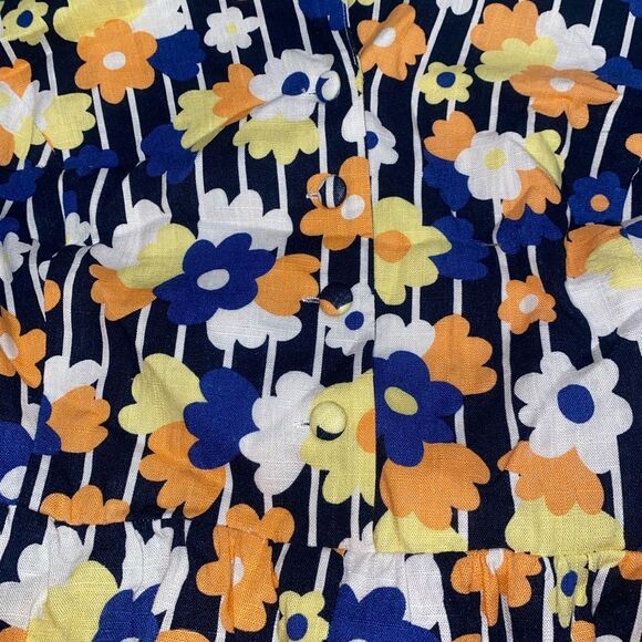 MODCLOTH Plus Size 3X Halter Pin Up Style Retro Floral Linen Jumpsuit - Picture 5 of 8